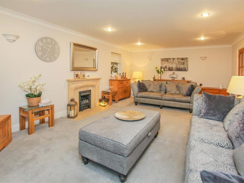 You can settle in for the evening here - it has a fitted carpet and radiator and a real flame effect electric to keep you warm in the Winter