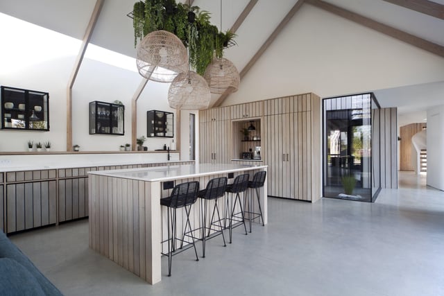 This new build house sits on a 1.5 acre site and is formed of two parts. Picture: FremantleMedia LTD
