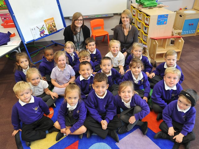 Start14 Reception class at St Michael's Church School. Miss Day and Miss Smith class EMN-140310-152336009