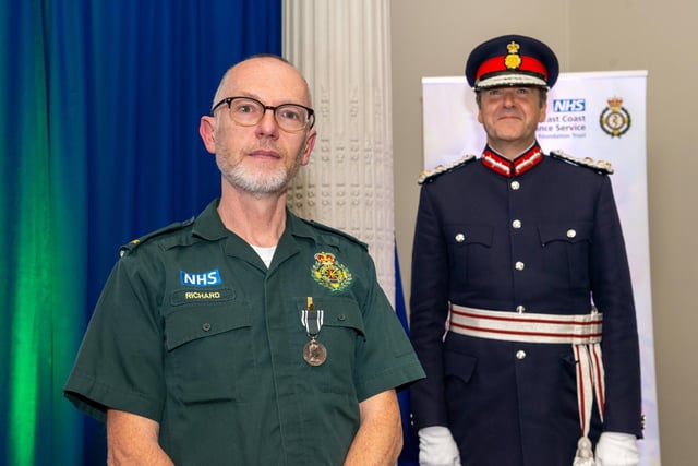 Richard Bolt, a paramedic from Burgess Hill, was awarded a Queen’s Medal for Long Service and Good Conduct.