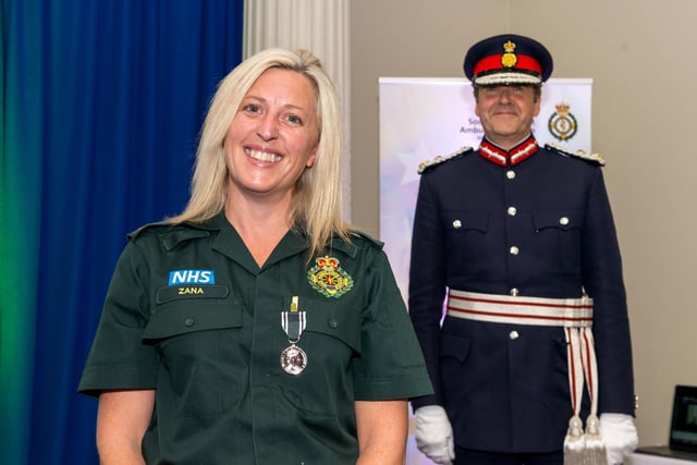 Zana Gall, a paramedic from Tangmere, was awarded a Queen’s Medal for Long Service and Good Conduct.