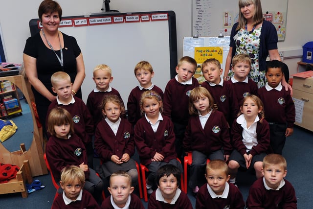 Reception class at Eastbrook Primary School in 2011. Picture: Gerald Thompson