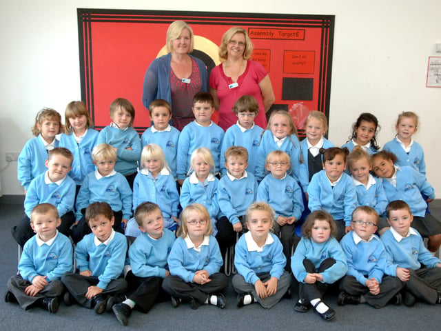 Reception class at Seaside Primary School in 2011. Picture: Gerald Thompson
