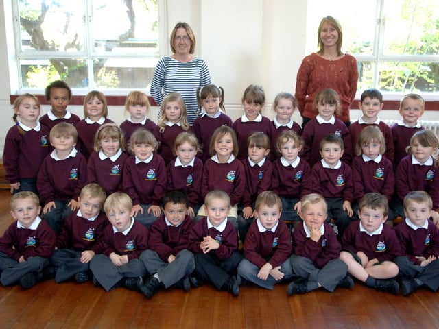 Reception class at The Globe Primary School in 2011. Picture: Gerald Thompson