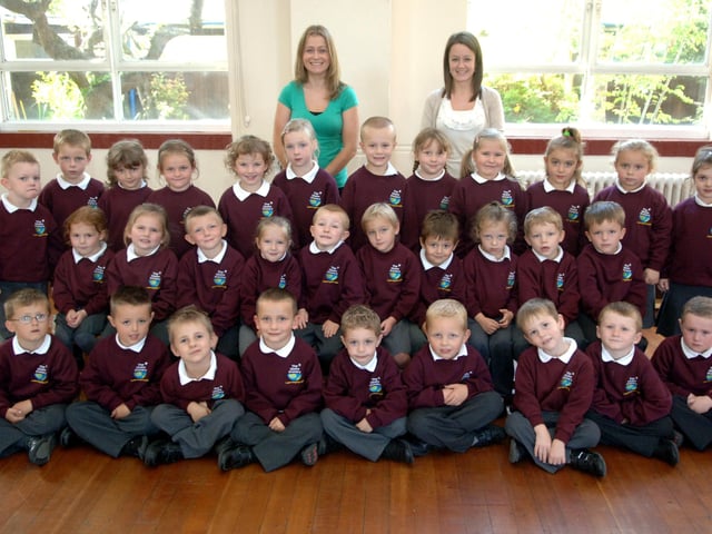 Reception class at The Globe Primary School in 2011. Picture: Gerald Thompson
