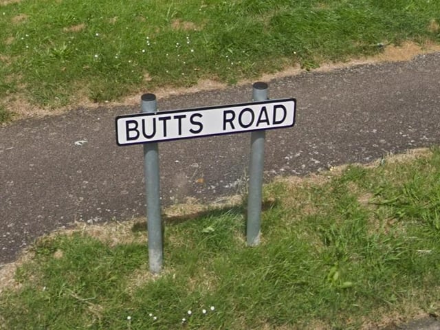 Butts Road in East Hunsbury, Northampton.