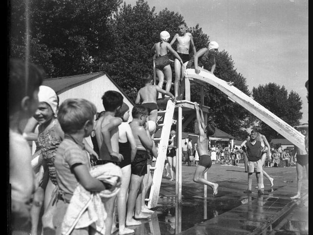 August 8 1959...Midsummer Meadow swimming pool Northampton