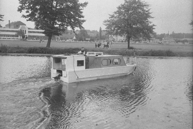 Boat launch near Northampton power station, Midsummer Meadow, July 25, 1967