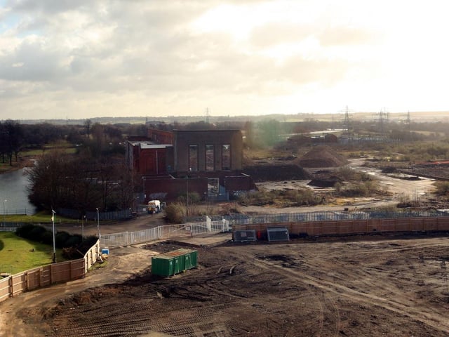 A view from the Avon building in 2008, showing the old power station