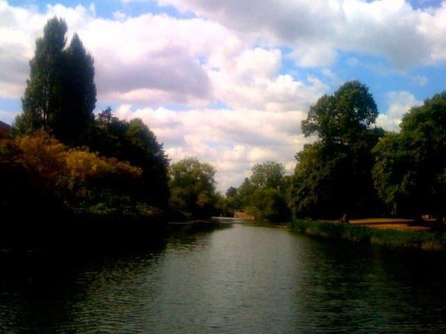 This picture of the River Nene at Midsummer Meadow, Northampton was taken by reader Kevin Misan in 2010
