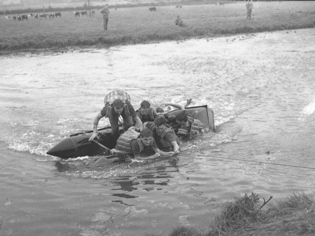 Army obstacle race, Midsummer Meadow, Northampton, September 10, 1967