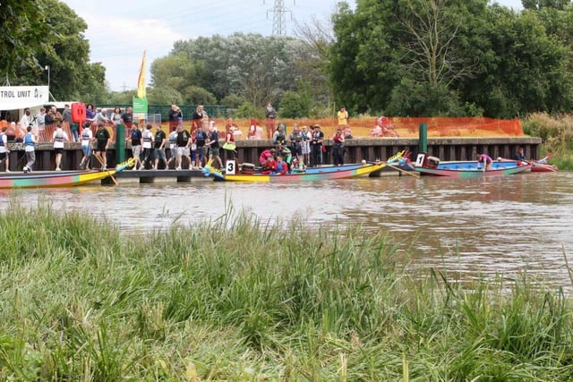 Northampton Rotary Clubs Dragon Boat Festival at Midsummer Meadow in 2012