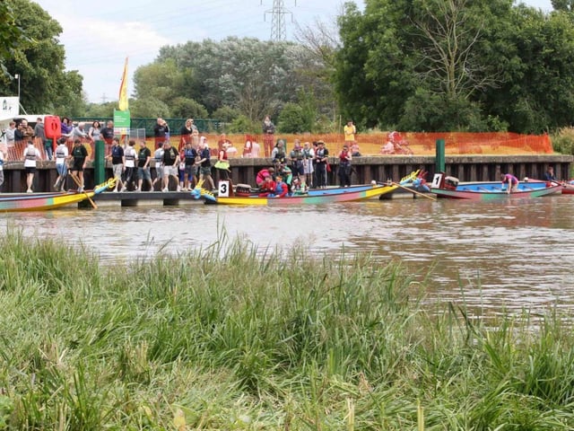 Northampton Rotary Clubs Dragon Boat Festival at Midsummer Meadow in 2012
