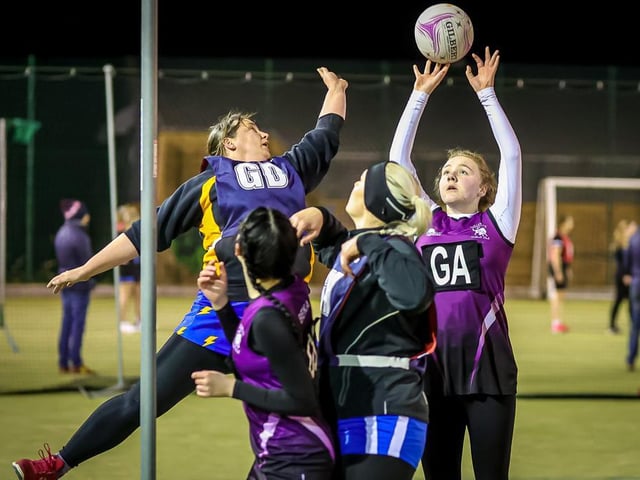 Boston Netball League action. Photo: David Dales