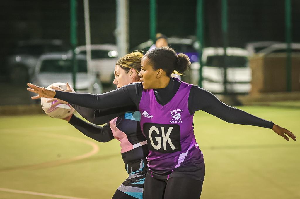 Boston Netball League action. Photo: David Dales