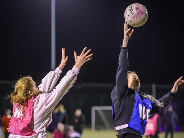 Boston Netball League action. Photo: David Dales