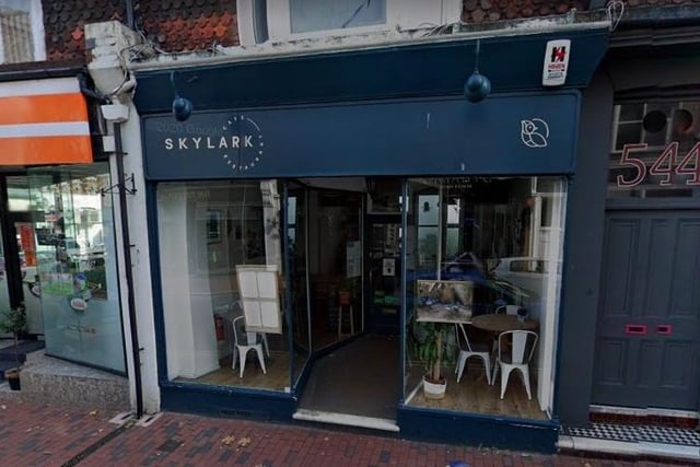 Skylark, Grove Road, serves an ever-changing locally produced seasonal menu. It's Valentine's Day set four-course menu includes and glass of fizz,  Sussex lamb and pan-seared scallops to nmae a few.