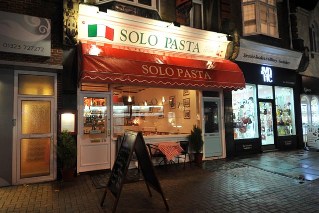Solo Pasta, Cornfield Road, is a compact restaurant and serves pasta, risotto, classic Italian dishes and seafood.