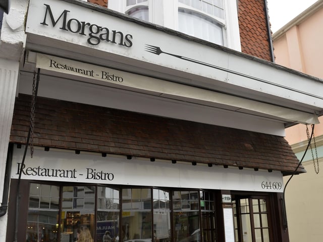 Morgans, South Street, is a modern Italian bistro serving traditional cuisine in a cosy atmosphere. It also offers set menu options