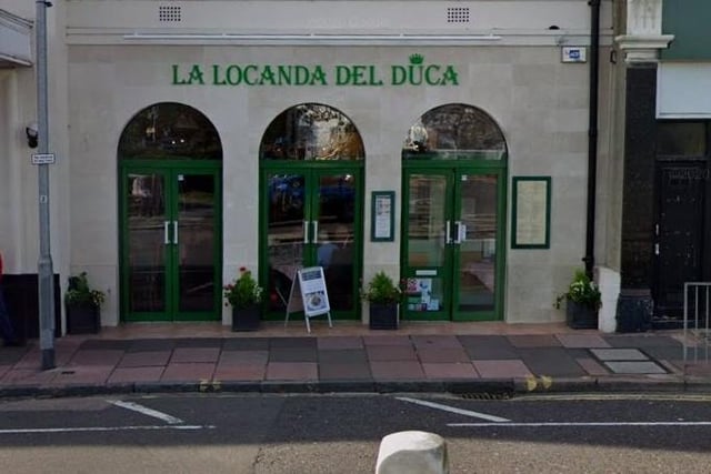 La Locanda del Duca, Cornfield Terrace,  has a great reputation in the town and offers an extensive range of pasta, meat, fish and vegetarian dishes.