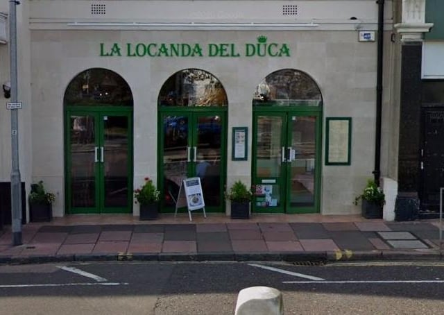 La Locanda del Duca, Cornfield Terrace, has a great reputation in the town and offers an extensive range of pasta, meat, fish and vegetarian dishes.