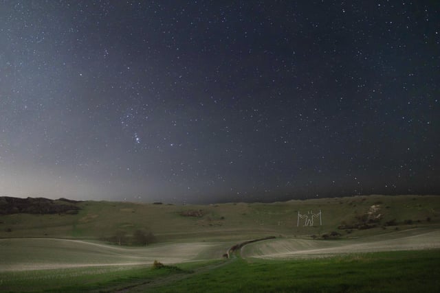 Stars over the Long Man of Wilmington by Verity Stannard SUS-220702-090923001
