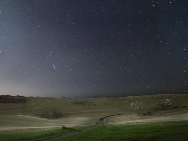 Stars over the Long Man of Wilmington by Verity Stannard SUS-220702-090923001
