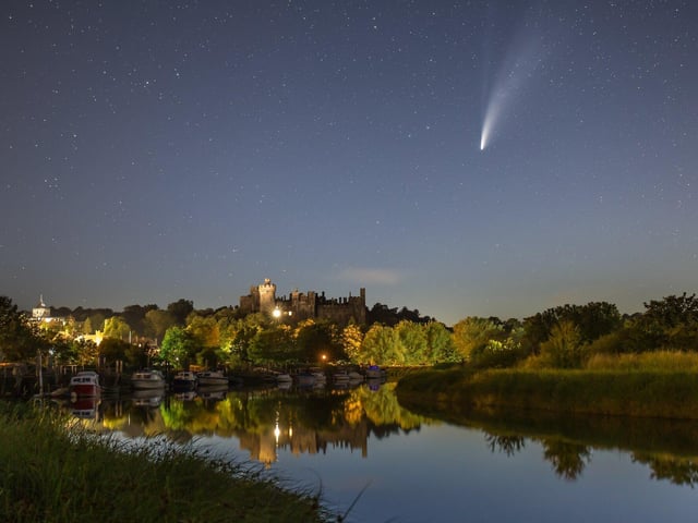 Night sky over Arundel Castle by Neil Jones SUS-220702-090955001