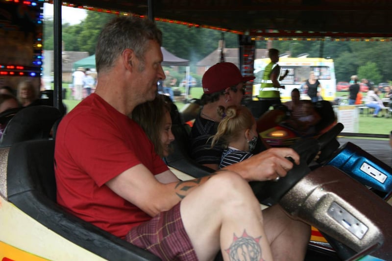 On the bumper cars. Picture by Graham Hazard