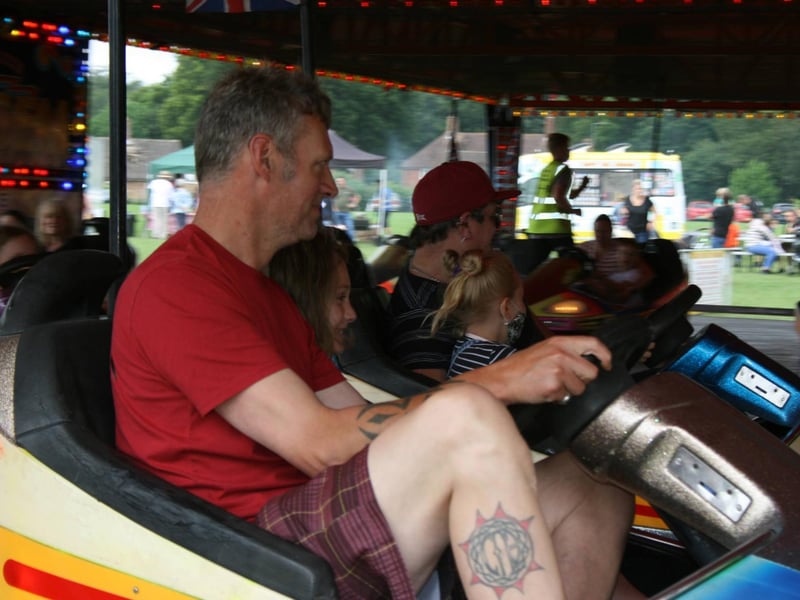 On the bumper cars. Picture by Graham Hazard