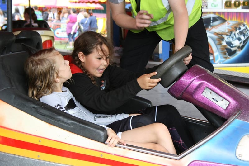 Excitement on the bumper cars. Picture by Graham Hazard
