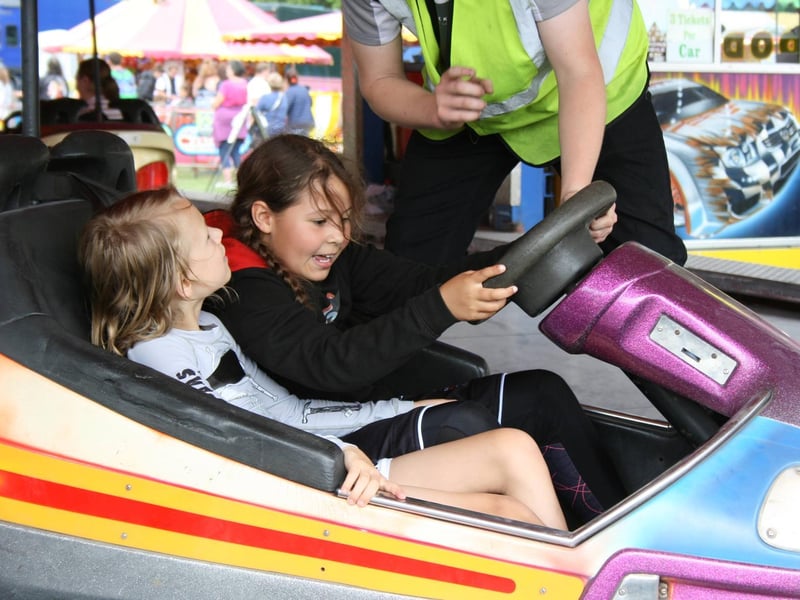 Excitement on the bumper cars. Picture by Graham Hazard