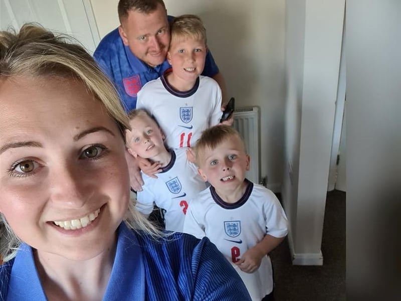 Swifts Junior Football Club members watched the match at home with their families.