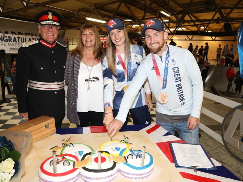 The special Olympic cake made by Mandy Young