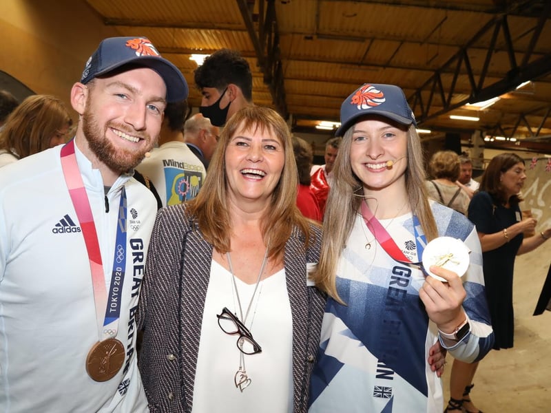 Mandy Young with Charlotte and Declan
