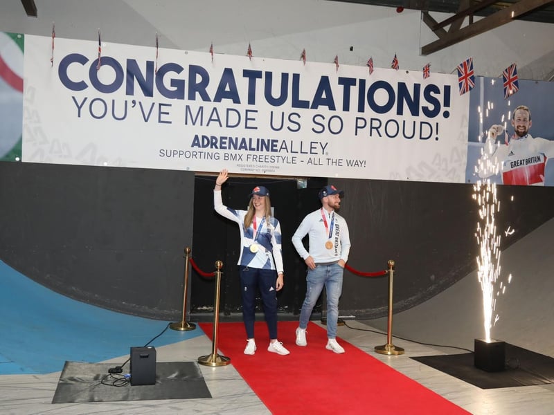 The pair received a warm welcome