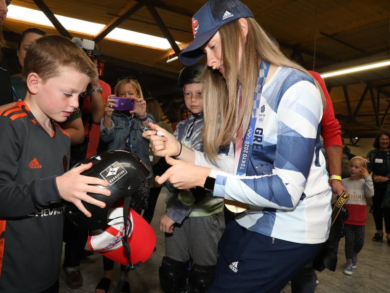 Signing BMX equipment