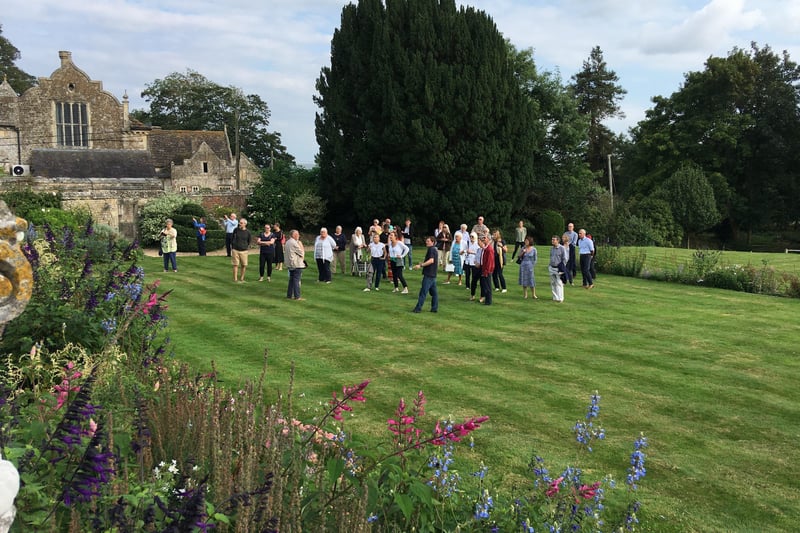 The Wiston House garden tour and sparkling wine tasting with canapes was another fully-booked success