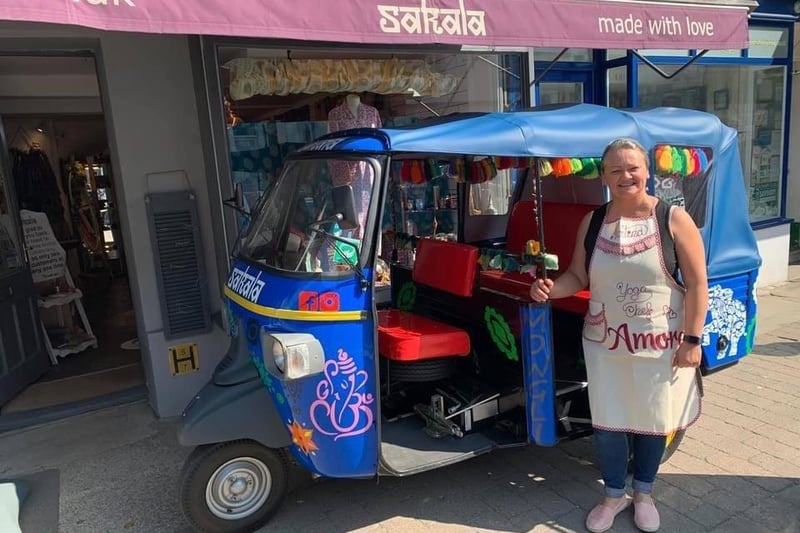 Sakala brought a colourful Indian flavour to High Street with a pop-up street café serving authentic curries from a rickshaw