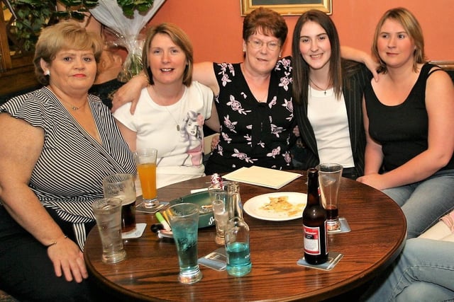 Bridie Elvin enjoying her special night out with friends.