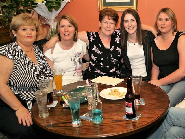 Bridie Elvin enjoying her special night out with friends.