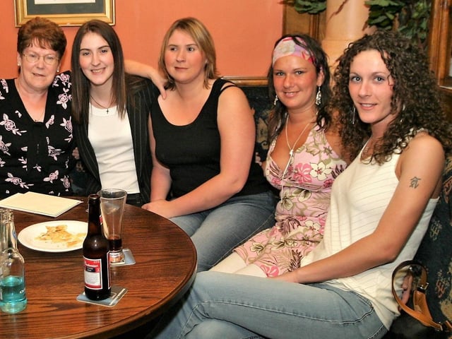 Bridie Elvin enjoying her special night out with friends.