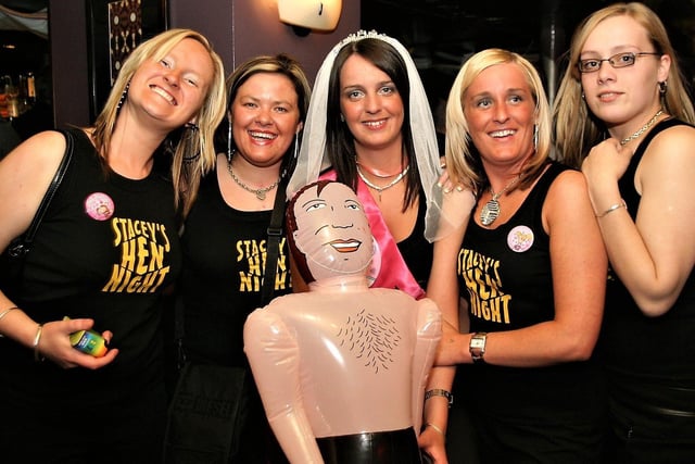 Stacey McCourt pictured on her Hen Night with some of the girls.