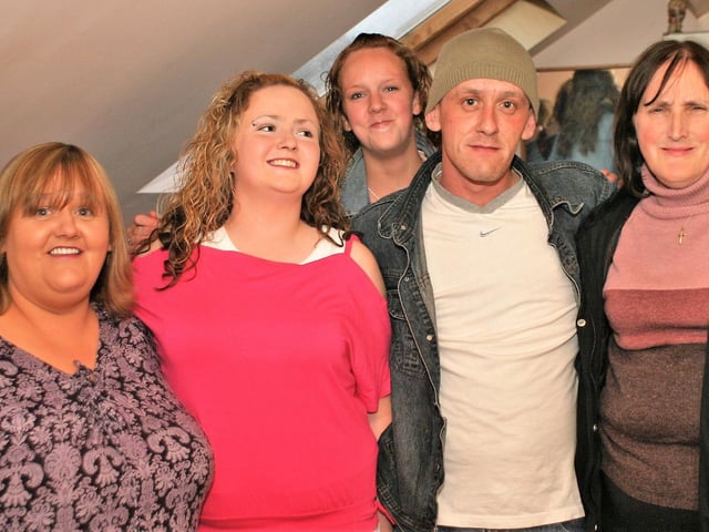 Paddy Sweeney enjoys his 30th birthday party with family and friends.