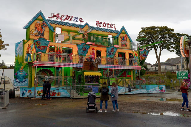 The Alpine Hotel at the Chateau Le Fear Derry Halloween funfair in Ebrington Square. DER2142GS - 038