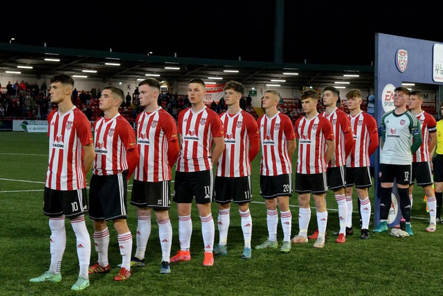 Derry City’s U19 starting eleven against Bohemians in the EA Sports U19 Enda McGuill Cup Final. Picture: George Sweeney.  DER2143GS  - 072
