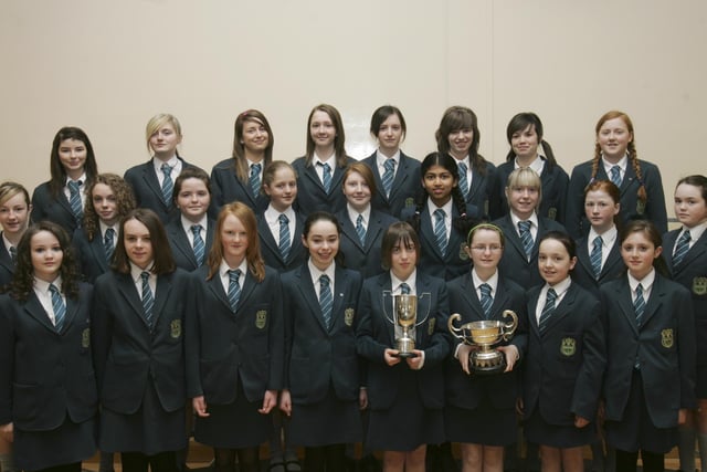 Thornhill College Junior choir winners of the Thornhill PPU Cup and the McDonald Cup for Two Part Choir. (2804C12)