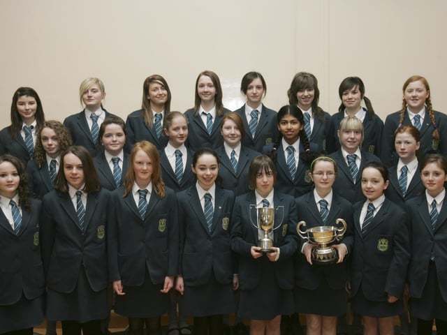 Thornhill College Junior choir winners of the Thornhill PPU Cup and the McDonald Cup for Two Part Choir. (2804C12)