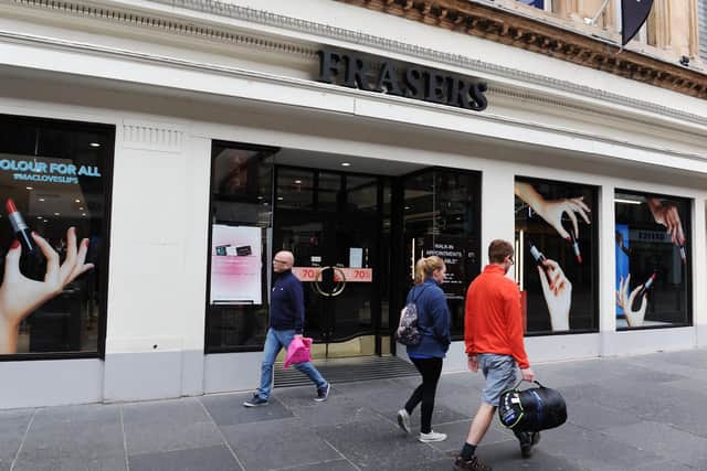 Frasers Group, controlled by retail entrepreneur Mike Ashley, includes House of Fraser, Game Digital, Jack Wills, Evans Cycles (which remained open as an essential retailer) and Sports Direct. Picture: John Devlin