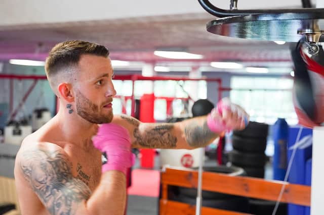 Robbie Graham says he is in great shape after a gruelling training schedule but fears he could be rusty in the ring. Picture: Martin P. McAdam